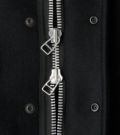 49-BLK - M65 Field Jacket - 21oz Black Melton Wool