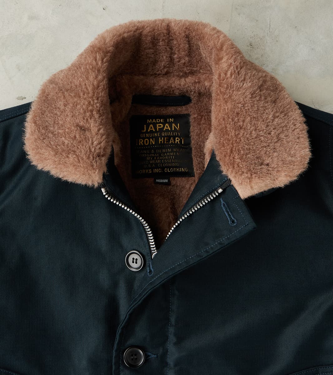 35-NAV - N1 Deck Jacket - 12oz Navy Whipcord