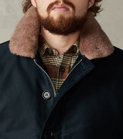 35-NAV - N1 Deck Jacket - 12oz Navy Whipcord