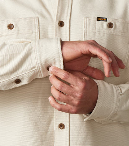 423-IVO - Work Overshirt - 13oz Ivory Oxford Cloth