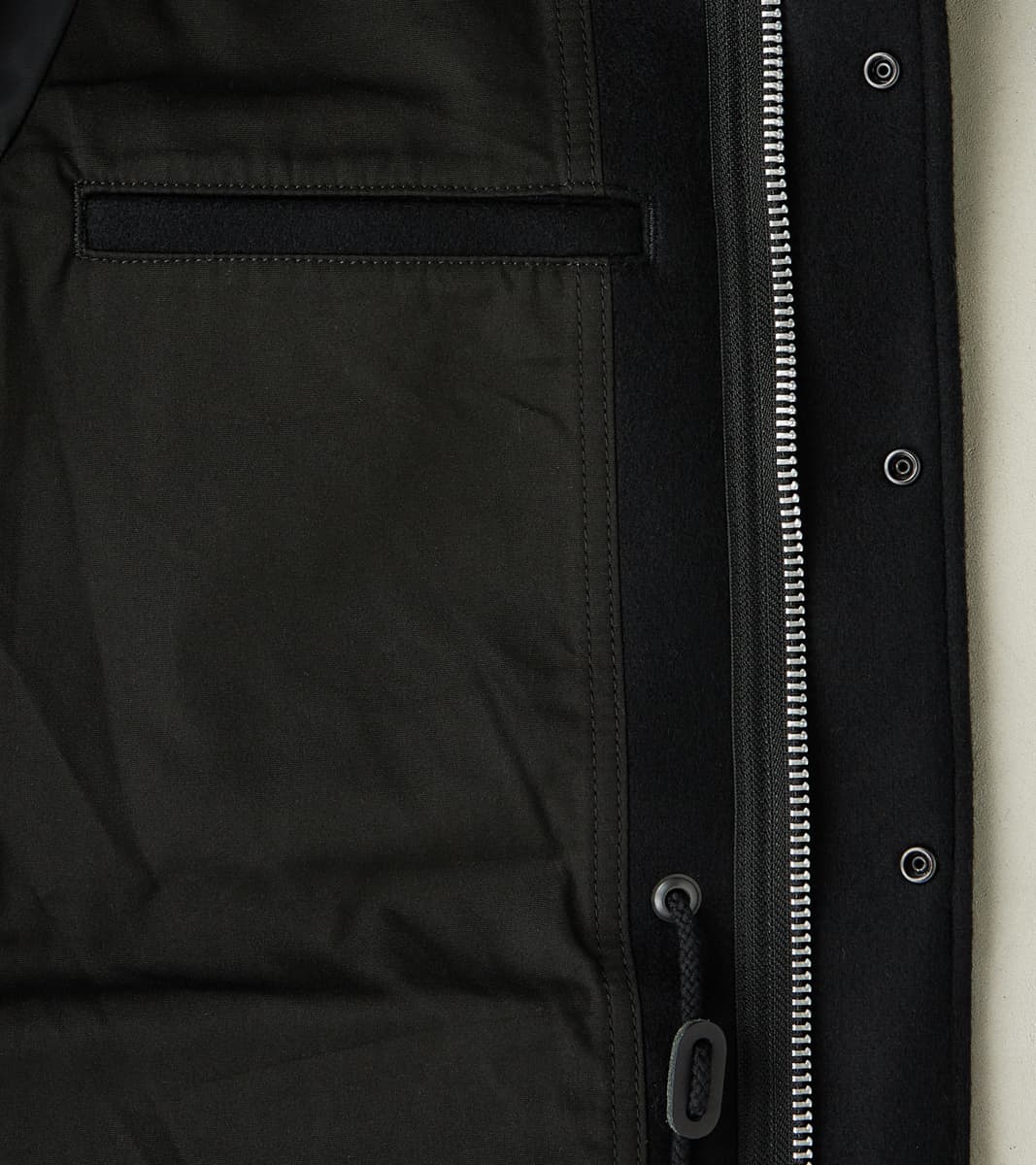 49-BLK - M65 Field Jacket - 21oz Black Melton Wool