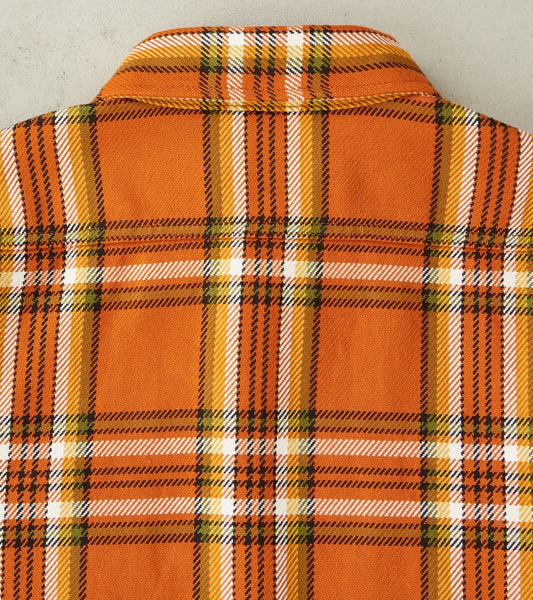 Iron Heart 442-ORA - Work Shirt - 9oz Selvedge Flannel Orange