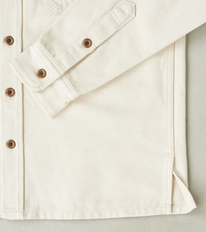 423-IVO - Work Overshirt - 13oz Ivory Oxford Cloth