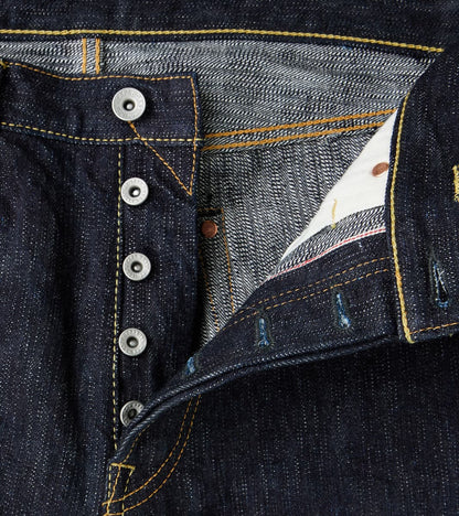 888S-SLB - High Rise Relaxed Tapered - 16oz Slubby Selvedge Indigo