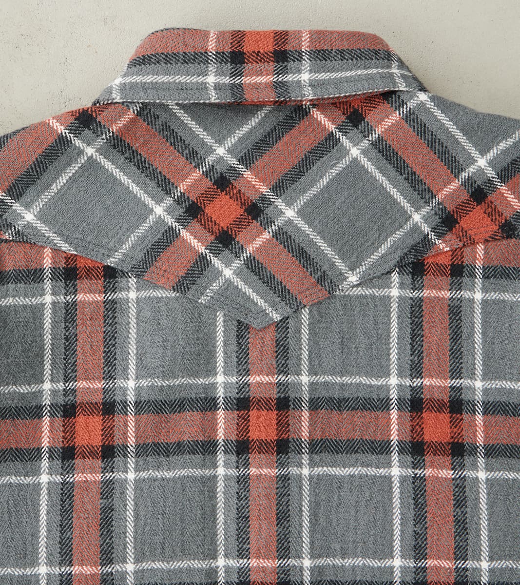 369-GRY - Western - 12oz Slubby Heavy Flannel Herringbone Check Grey