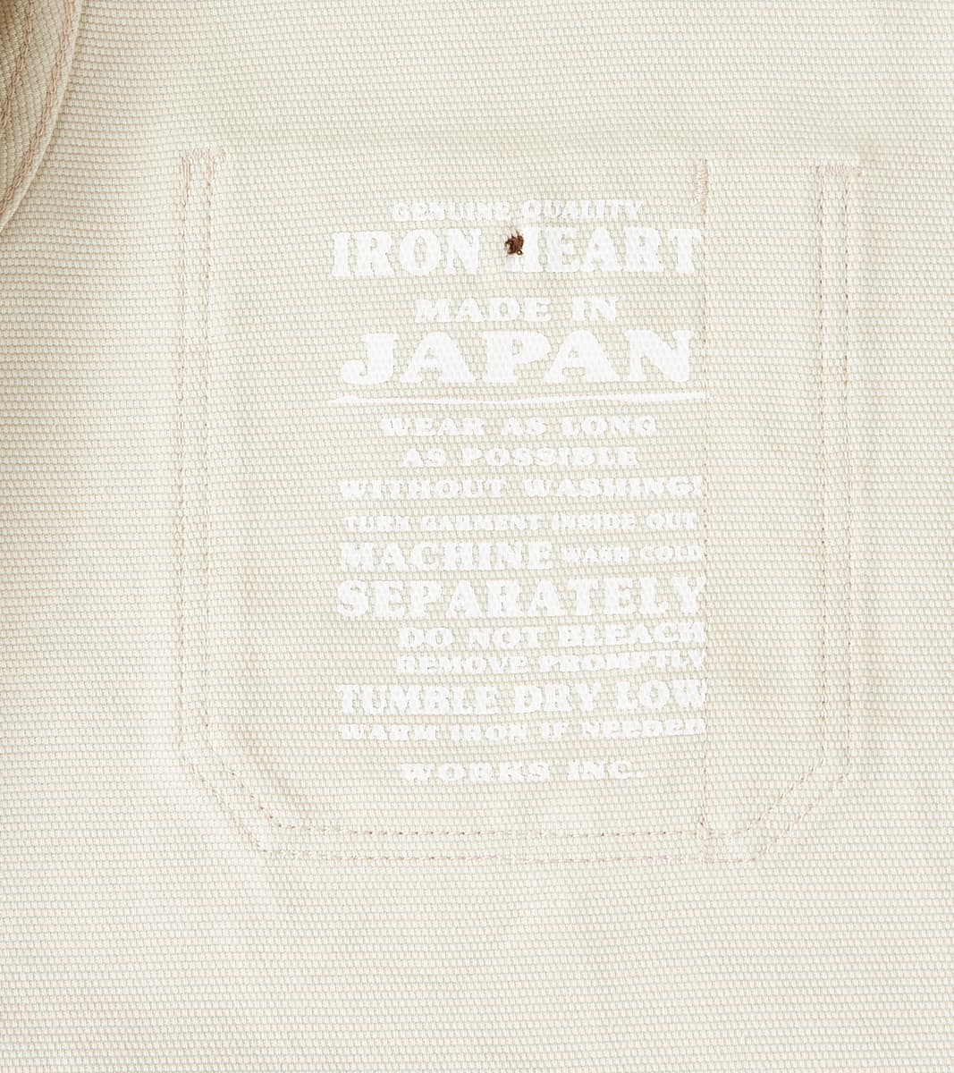 423-IVO - Work Overshirt - 13oz Ivory Oxford Cloth