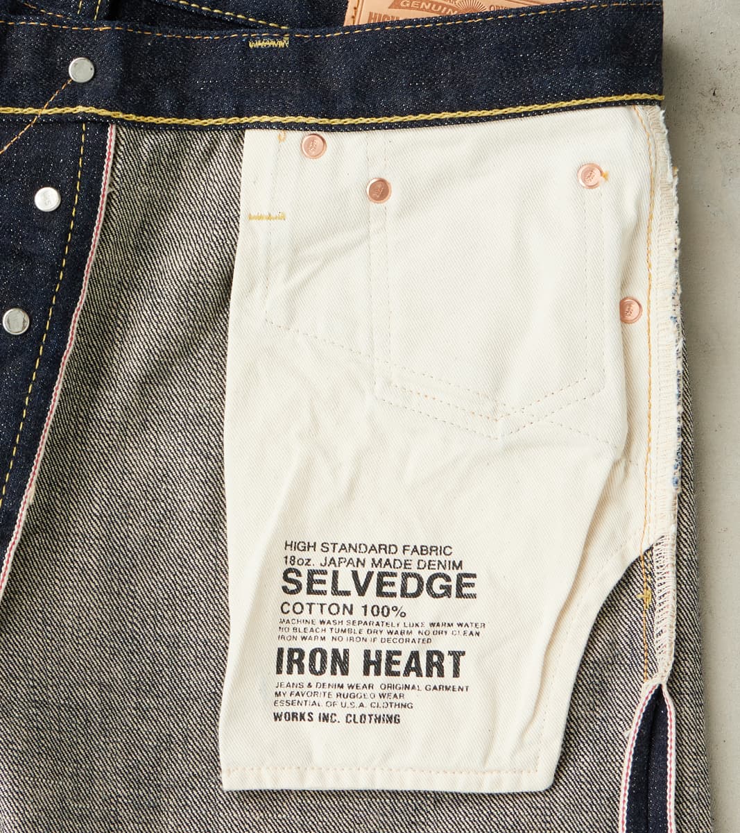 634S-18 - Straight - 18oz Vintage Selvedge Indigo