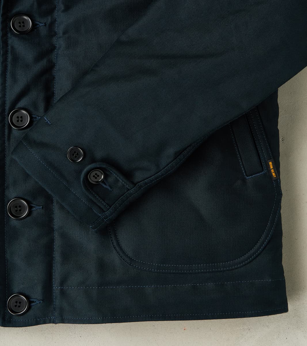 35-NAV - N1 Deck Jacket - 12oz Navy Whipcord