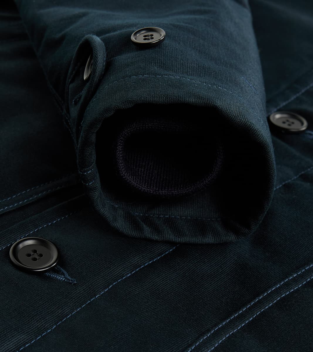 35-NAV - N1 Deck Jacket - 12oz Navy Whipcord