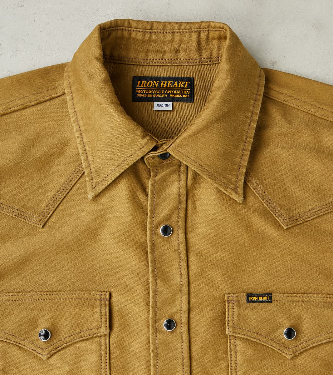 Iron Heart 426-KHA - Western - 12oz Khaki Military Moleskin