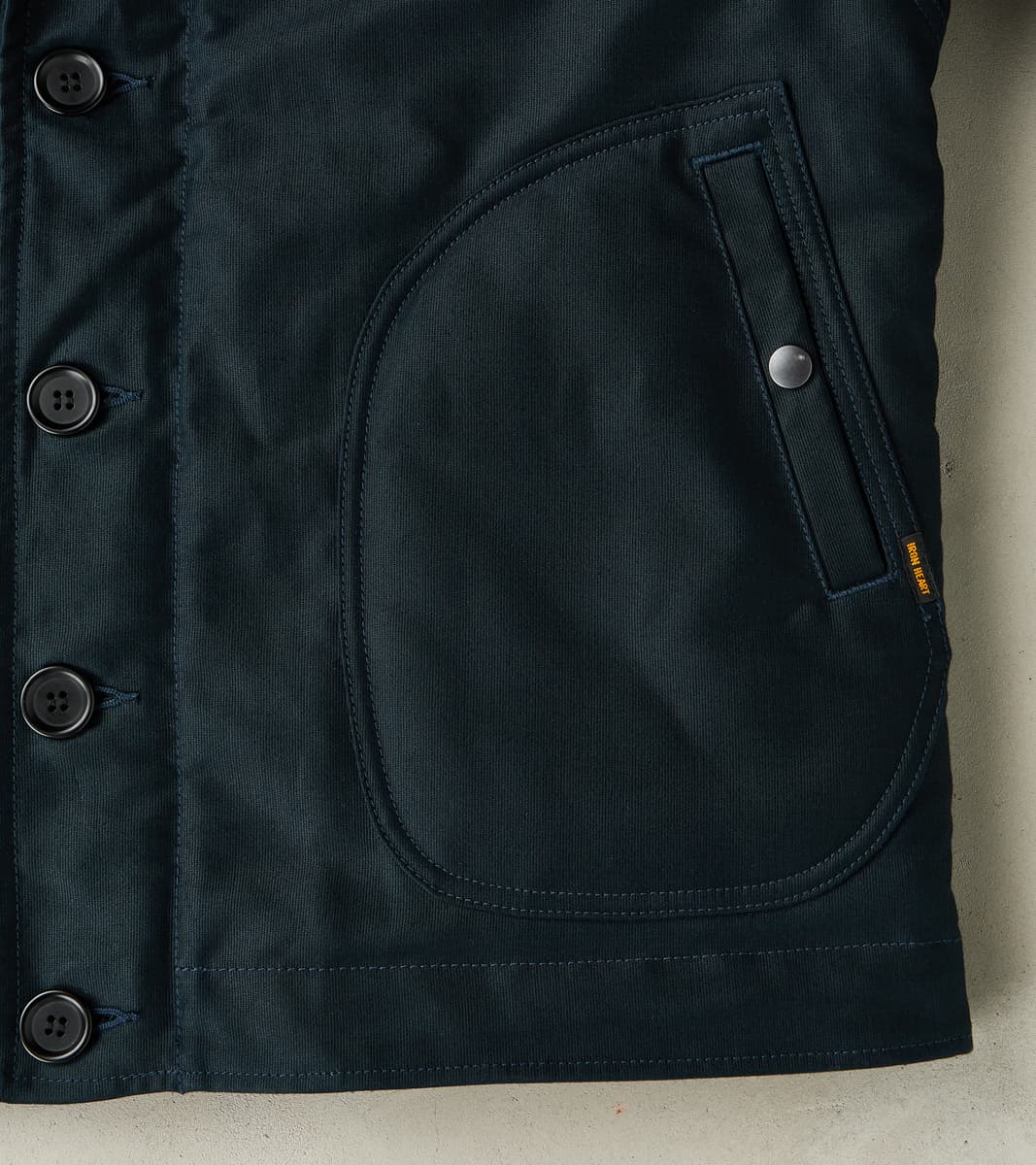 35-NAV - N1 Deck Jacket - 12oz Navy Whipcord