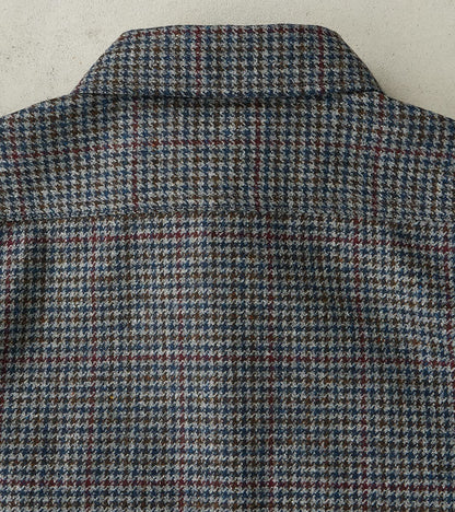 DR 434-PPT - CPO Shirt - Fox Brothers® Wool Antique Pewter Puppytooth Twill Flannel