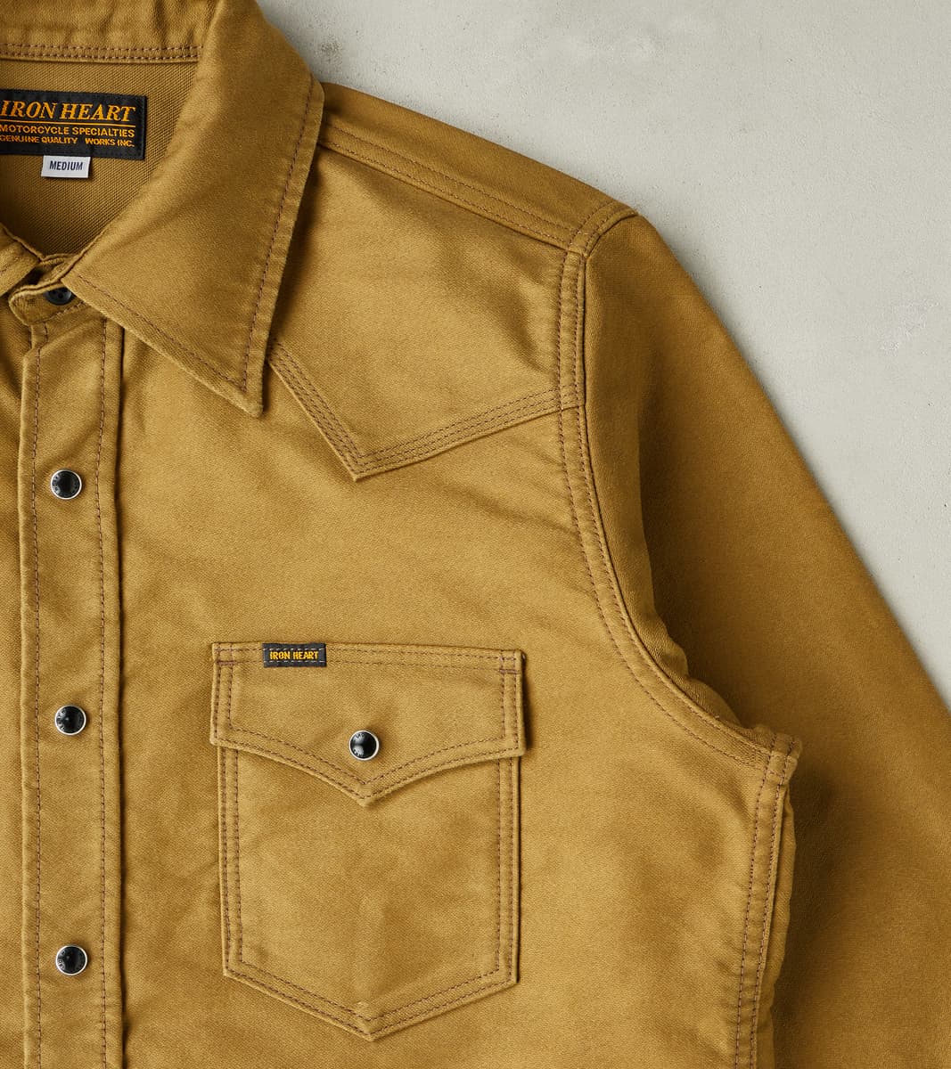 Iron Heart 426-KHA - Western - 12oz Khaki Military Moleskin