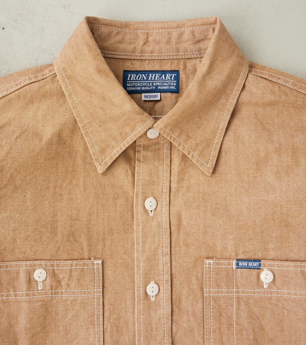 363-MOC - Work Shirt - 10oz Organic Chambray Mocha