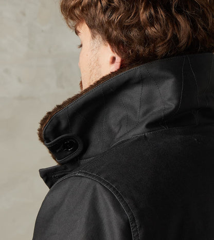 37-BLK - N1 Deck Jacket - 14oz Black Oiled Whipcord