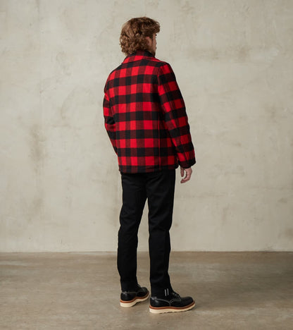 19-RED - Wool Hunting Jacket - Red Buffalo Check