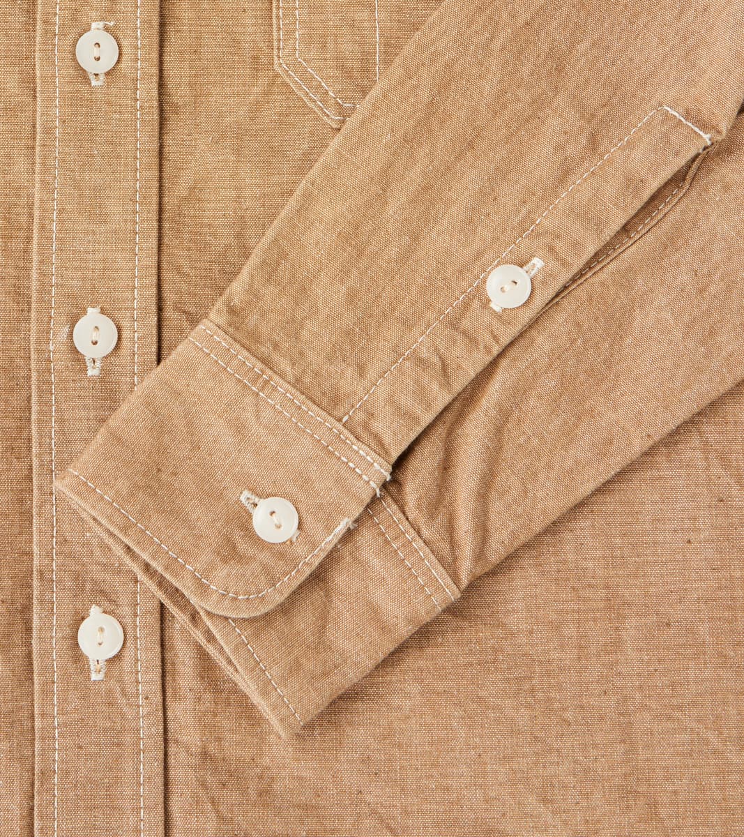 363-MOC - Work Shirt - 10oz Organic Chambray Mocha