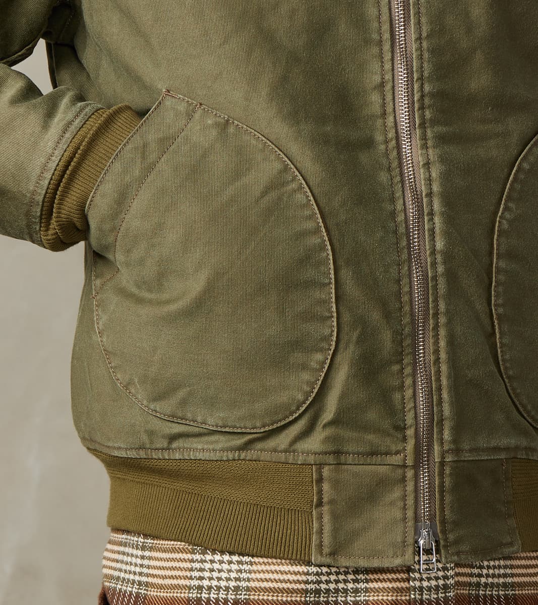 47-ODG - Tanker Jacket - 12oz Olive Drab Green Whipcord