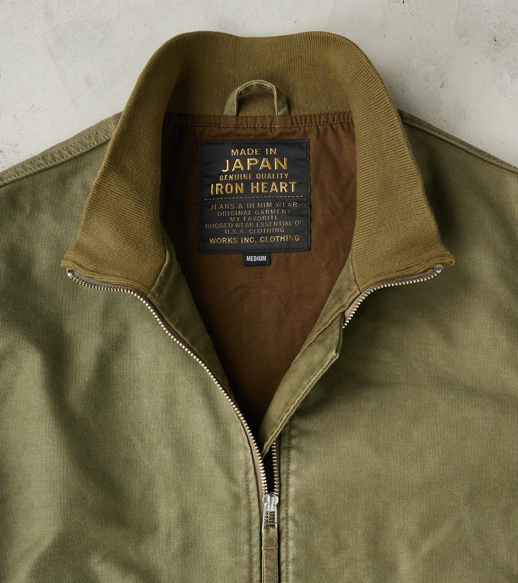 47-ODG - Tanker Jacket - 12oz Olive Drab Green Whipcord
