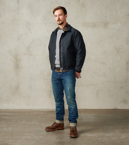 Iron Heart 47-NAV - Tanker Jacket - 12oz Navy Whipcord