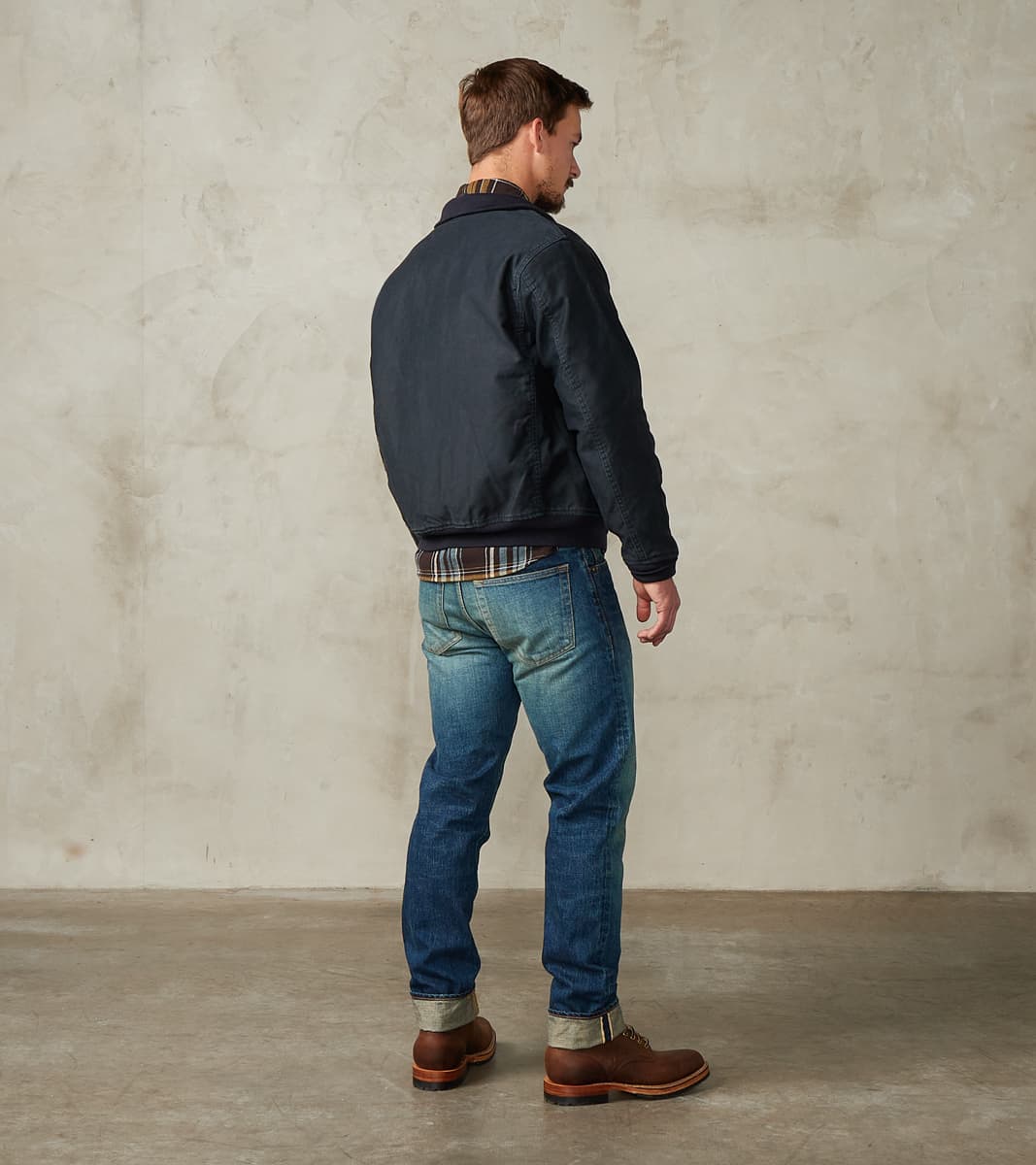 Iron Heart 47-NAV - Tanker Jacket - 12oz Navy Whipcord – Division