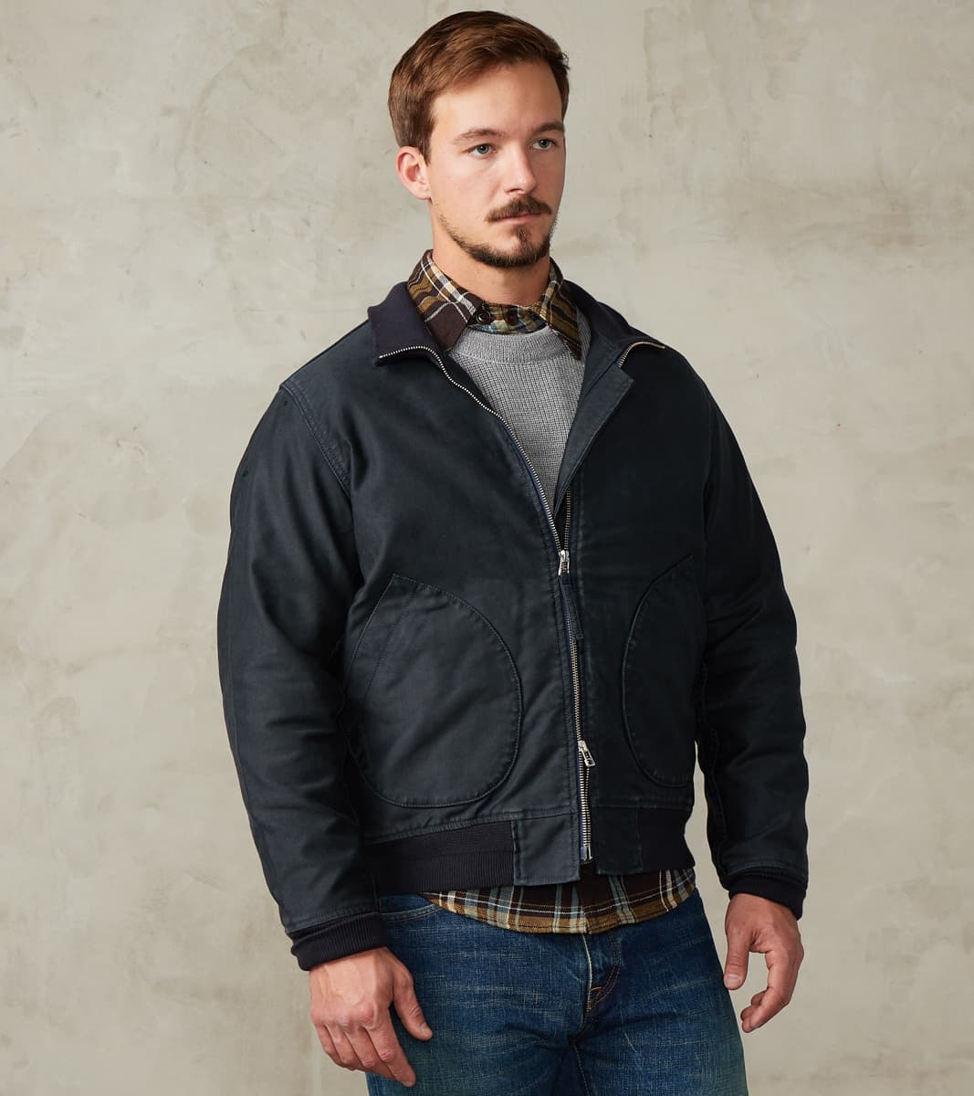 Iron Heart 47-NAV - Tanker Jacket - 12oz Navy Whipcord – Division