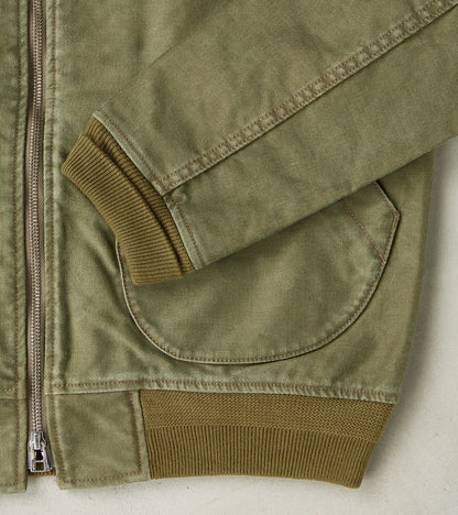 47-ODG - Tanker Jacket - 12oz Olive Drab Green Whipcord