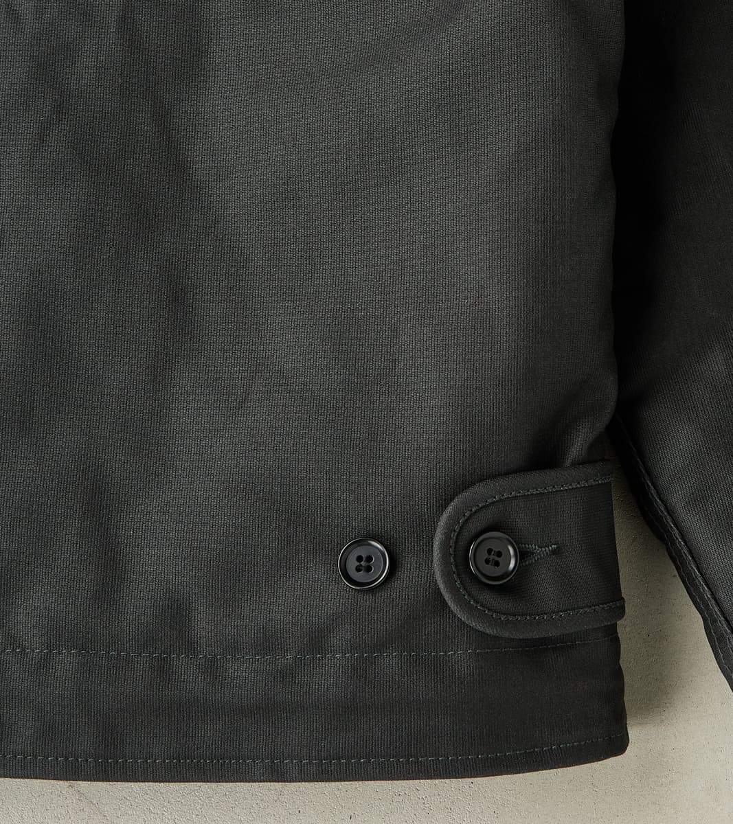 37-BLK - N1 Deck Jacket - 14oz Black Oiled Whipcord