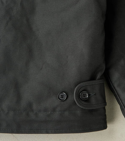 37-BLK - N1 Deck Jacket - 14oz Black Oiled Whipcord