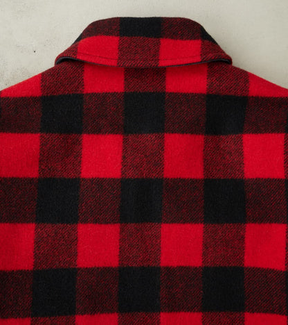 19-RED - Wool Hunting Jacket - Red Buffalo Check