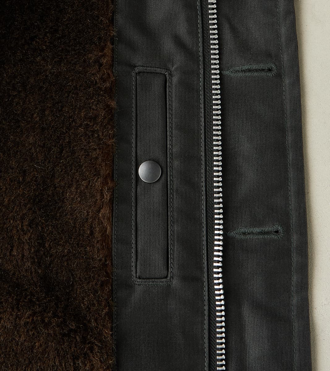 37-BLK - N1 Deck Jacket - 14oz Black Oiled Whipcord