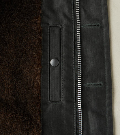 37-BLK - N1 Deck Jacket - 14oz Black Oiled Whipcord