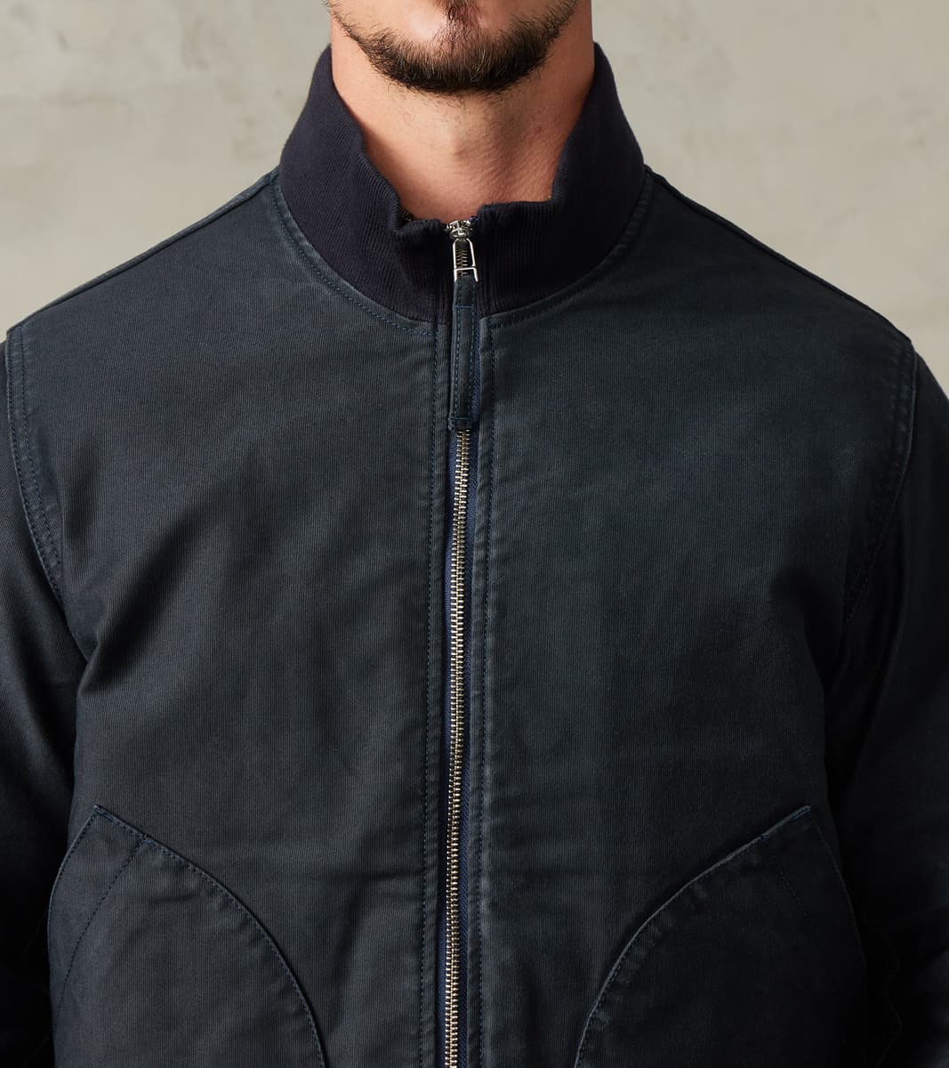 47-NAV - Tanker Jacket -  12oz Navy Whipcord
