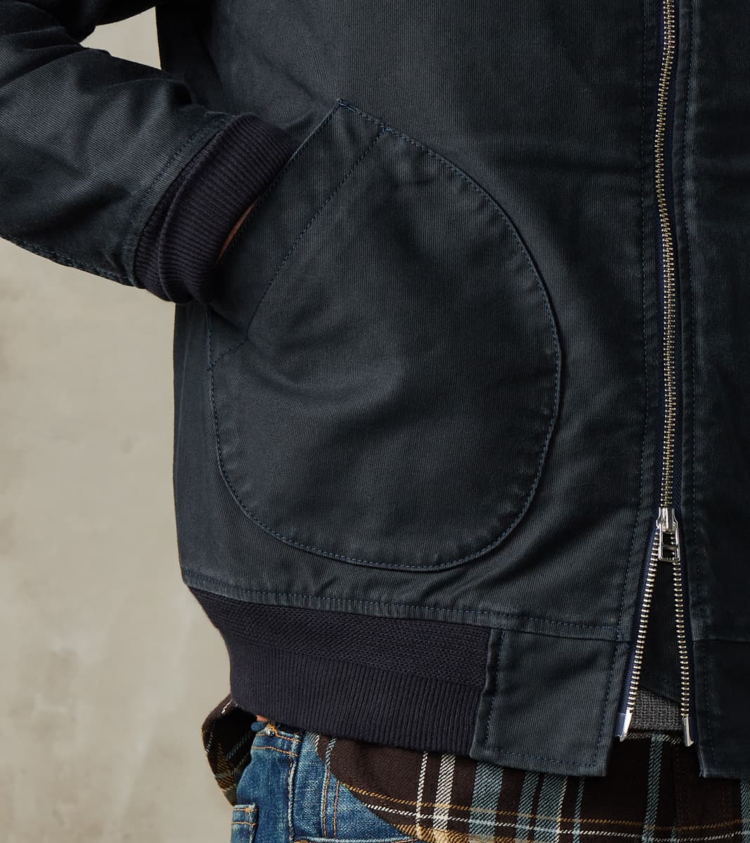 47-NAV - Tanker Jacket -  12oz Navy Whipcord