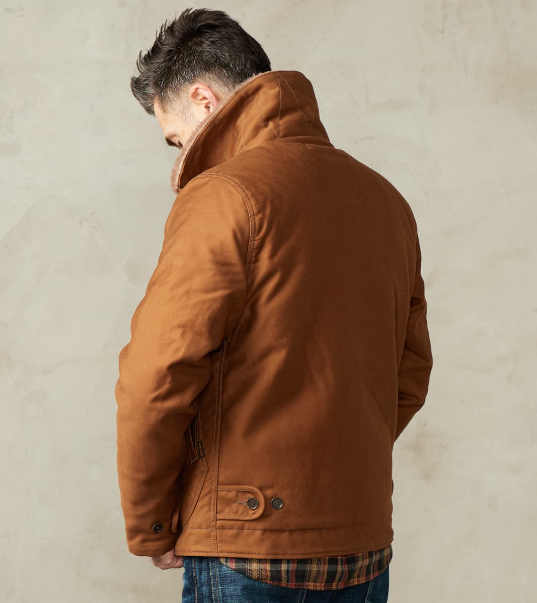 35-BRN - N1 Deck Jacket - 12oz Brown Whipcord