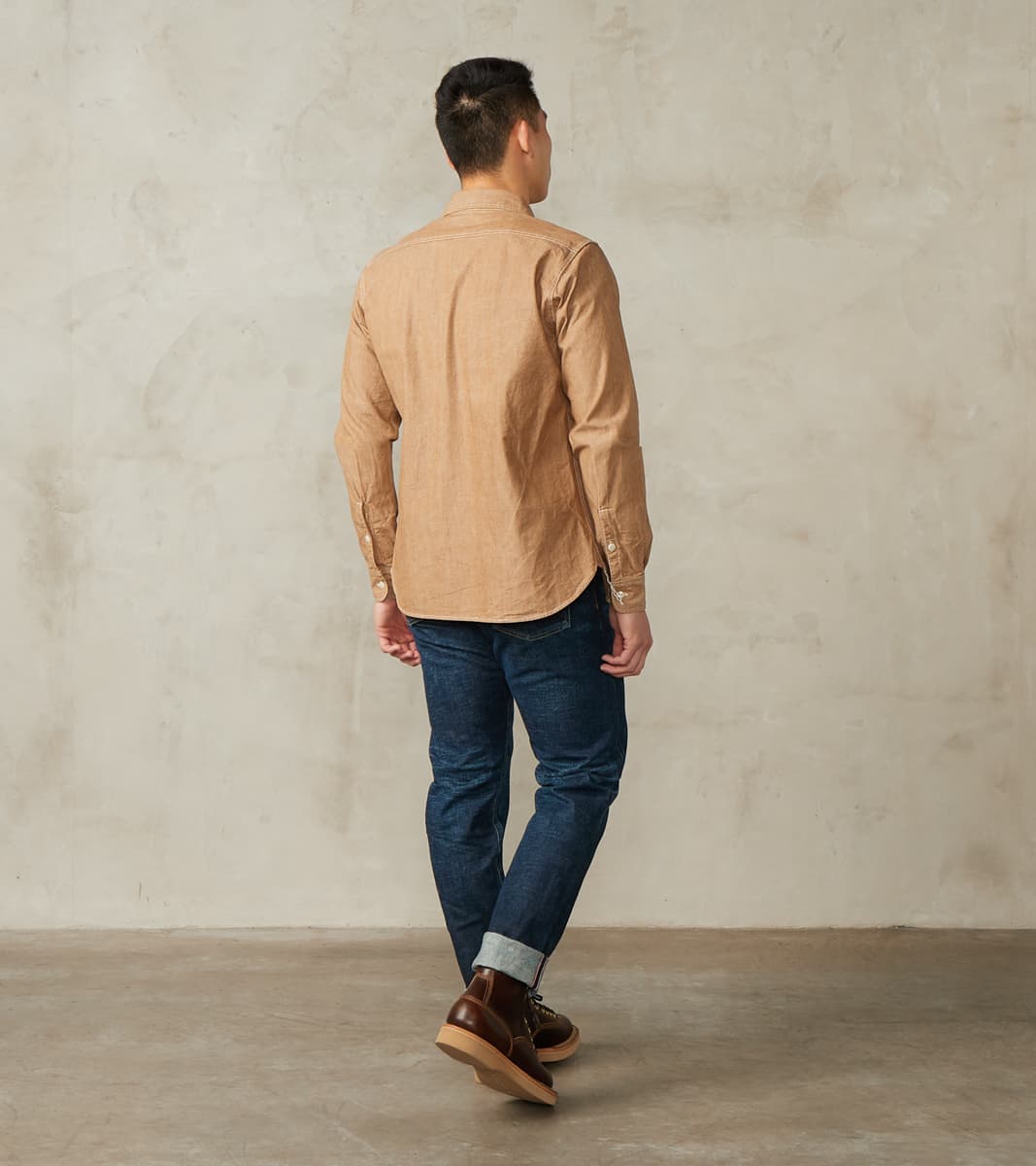 363-MOC - Work Shirt - 10oz Organic Chambray Mocha