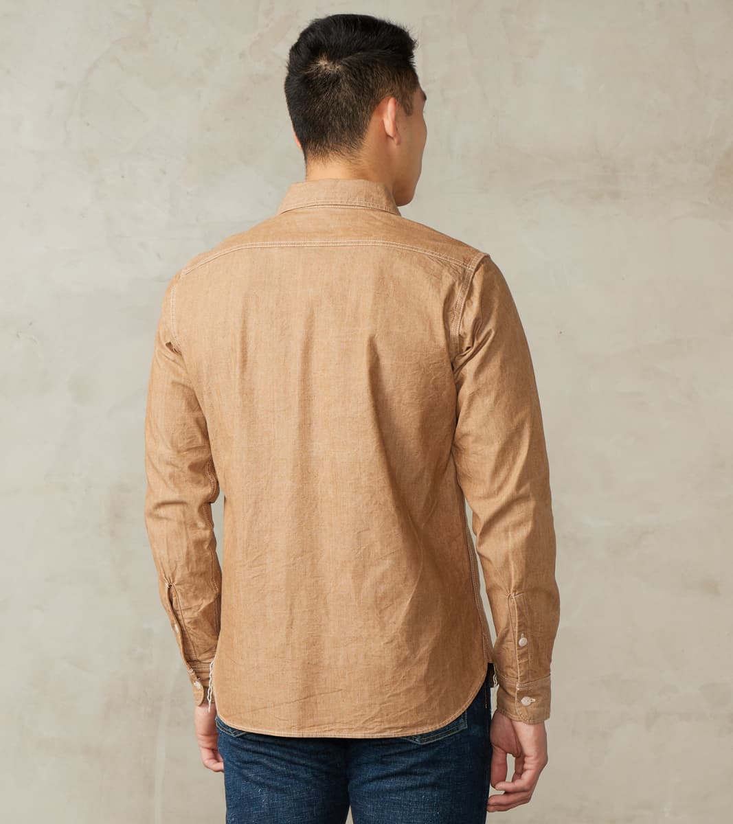 363-MOC - Work Shirt - 10oz Organic Chambray Mocha