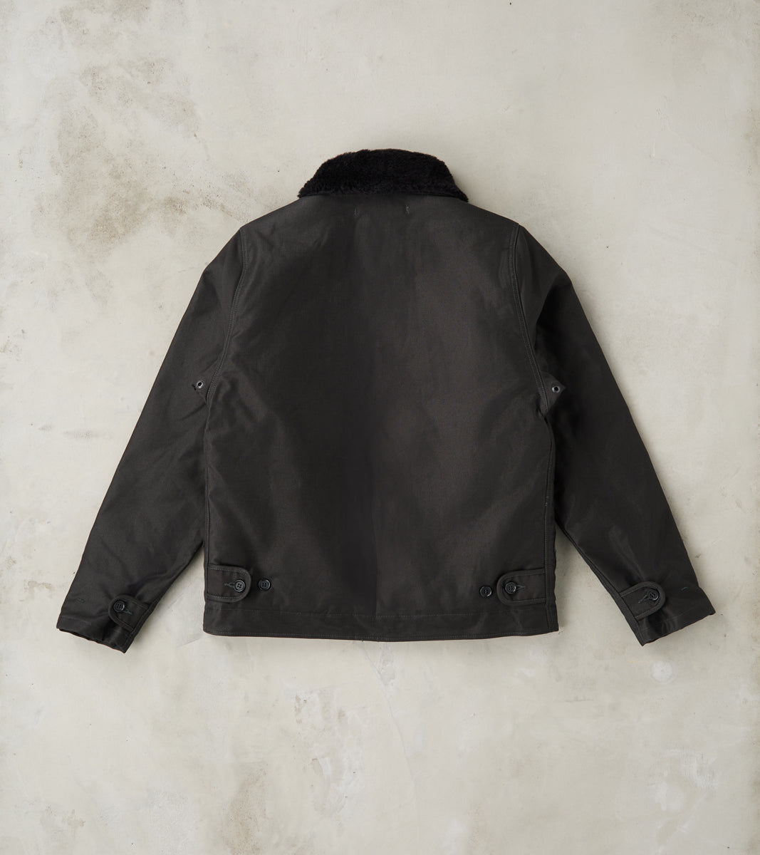 35-BLK - N1 Deck Jacket - 12oz Super Black Whipcord