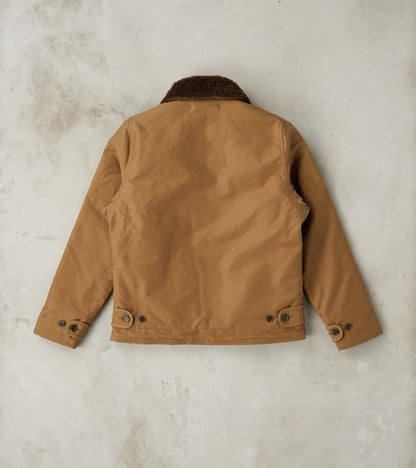 37-KHA - N1 Deck Jacket - 14oz Oiled Khaki Whipcord