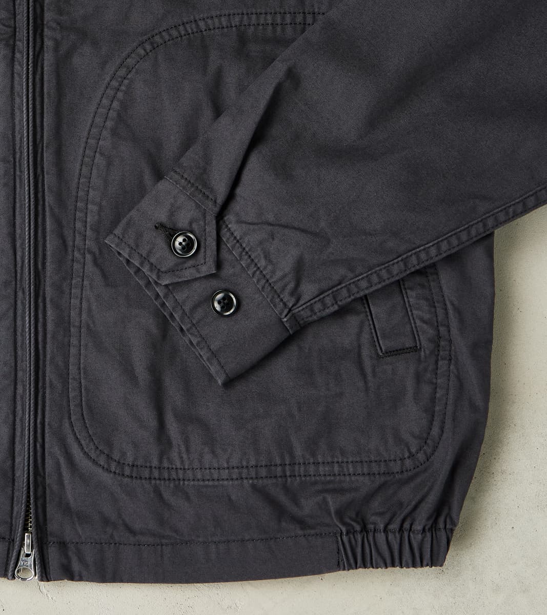 Iron Heart 165J-BLK - Drizzler Jacket - 6.2oz Black Serge Twill