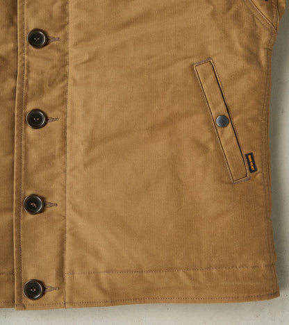 37-KHA - N1 Deck Jacket - 14oz Oiled Khaki Whipcord