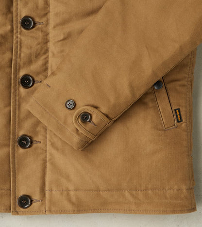 37-KHA - N1 Deck Jacket - 14oz Oiled Khaki Whipcord