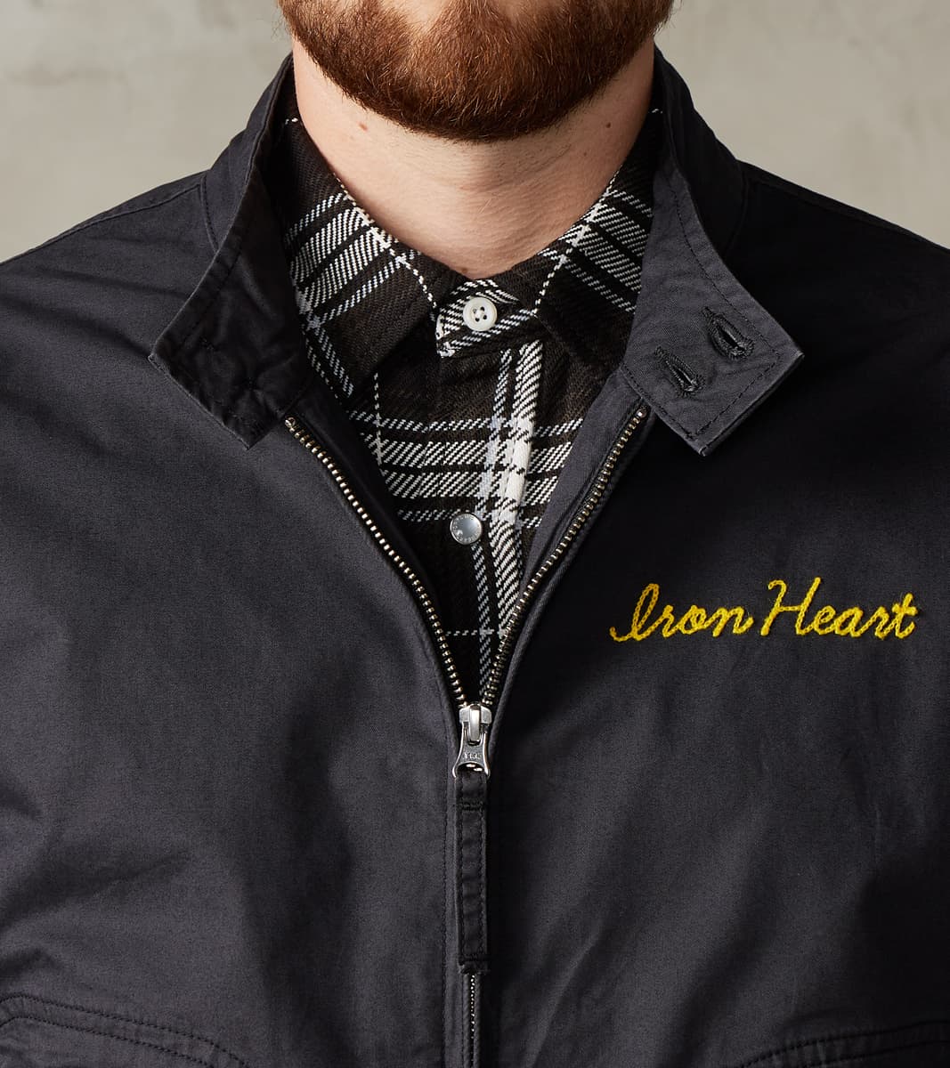 Iron Heart 165J-BLK - Drizzler Jacket - 6.2oz Black Serge Twill