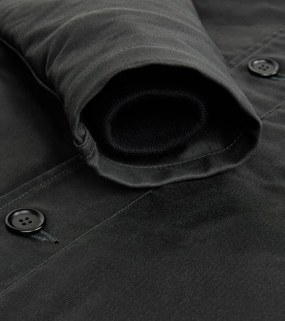 45-BLK - A2 Deck Jacket - 14oz Black Oiled Whipcord