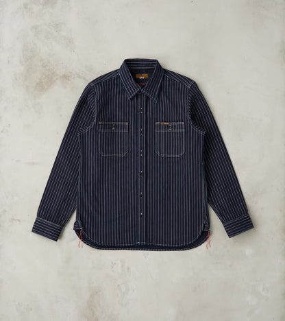 Iron Heart 266-IND - Work Shirt - 12oz Indigo Wabash Twill