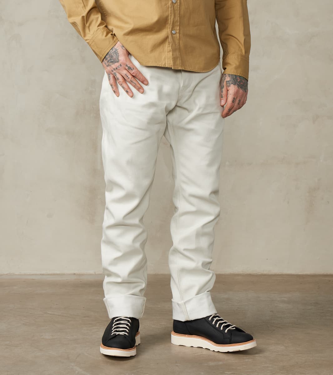 Momotaro Jeans - 0605-IVO - Natural Tapered - 13oz Ivory