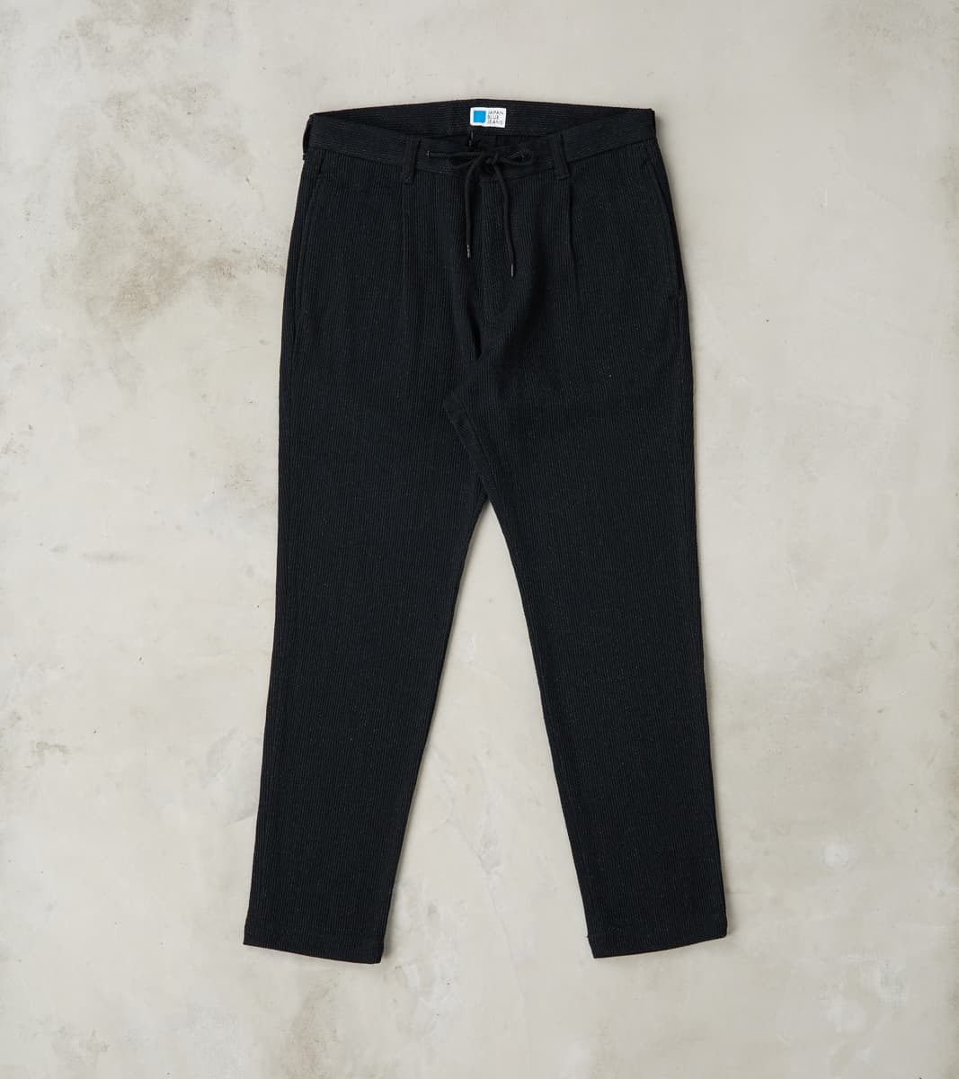 Japan Blue Easy Trouser - Relaxed Tapered - 11oz Black Sashiko