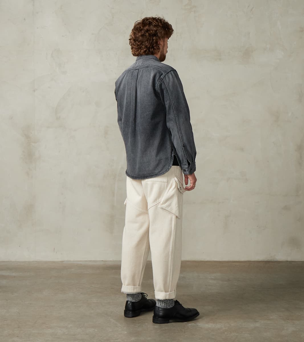 CPO Shirt - 13oz Fade Wash Denim - Dark Grey