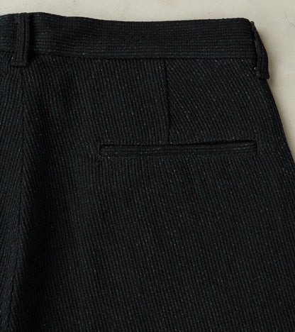 Easy Trouser - Relaxed Tapered - 11oz Black Sashiko