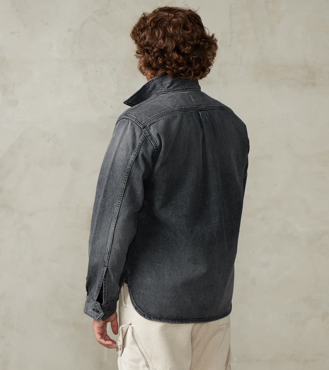 CPO Shirt - 13oz Fade Wash Denim - Dark Grey